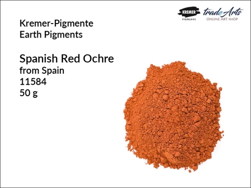 Spanish Red Ochre earth pigment Kremer-Pigmente, Kremer-Pigmente pigment ziemny ochra czerwona hiszpańska, pigment ziemny ochra czerwona hiszpańska, oryginalny pigment ziemny Spanish Red Ochre, Kremer-Pigmente,