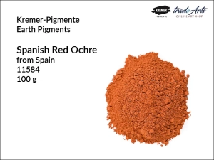 Pigment ziemny ochra czerwona hiszpańska Kremer-Pigmente, opak. 100 g