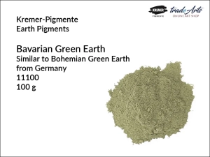 Pigment ziemny ziemia zielona bawarska Kremer-Pigmente, opak. 100 g 