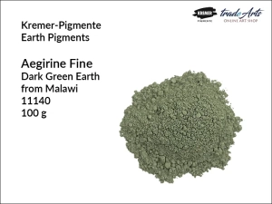 Pigment ziemny ziemia zielona ciemna Aegirine Fine Kremer-Pigmente, opak. 100 g