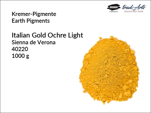 Pigment ziemny ugier złoty jasny włoski Kremer-Pigmente, Kremer-Pigmente - pigment ziemny ugier złoty jasny włoski, pigmenty ziemne, pigmenty naturalne, pigmenty,  pigmenty ziemne czyste, Kremer-Pigmente, tradearts,
