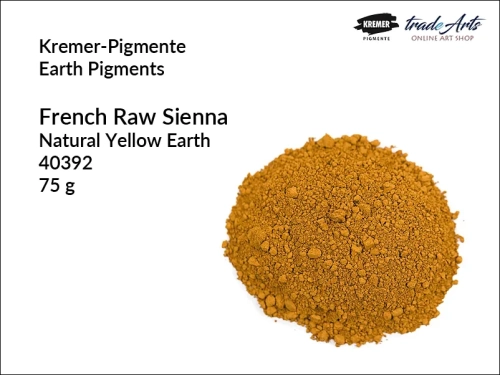 Pigment ziemny siena naturalna francuska Kremer-Pigmente, Kremer-Pigmente - pigment ziemny siena naturalna francuska, pigmenty ziemne, pigmenty naturalne, pigmenty,  pigmenty ziemne czyste, Kremer-Pigmente, tradearts,