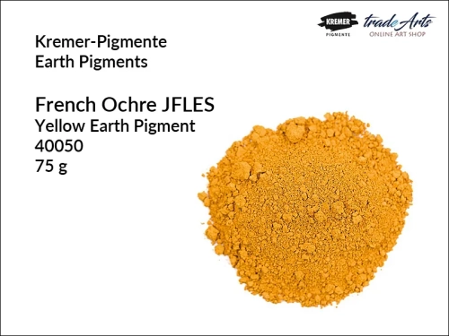 Pigment ziemny ugier żółty ciemny francuski JFLES Kremer-Pigmente, Kremer-Pigmente - pigment ziemny ugier żółty ciemny francuski JFLES, pigmenty ziemne, pigmenty naturalne, pigmenty,  pigmenty ziemne czyste, Kremer-Pigmente, tradearts,