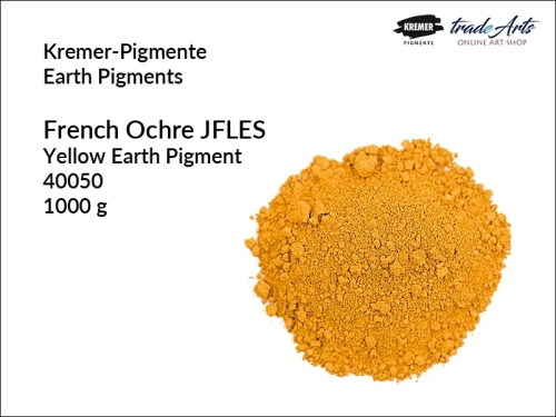 Pigment ziemny ugier żółty ciemny francuski JFLES Kremer-Pigmente, Kremer-Pigmente - pigment ziemny ugier żółty ciemny francuski JFLES, pigmenty ziemne, pigmenty naturalne, pigmenty,  pigmenty ziemne czyste, Kremer-Pigmente, tradearts,