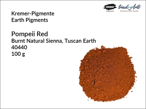 Pigment ziemny róż Pompeii Red Kremer-Pigmente, Kremer-Pigmente - pigment ziemny róż Pompeii Red, pigmenty ziemne, pigmenty naturalne, pigmenty,  pigmenty ziemne czyste, Kremer-Pigmente, tradearts,