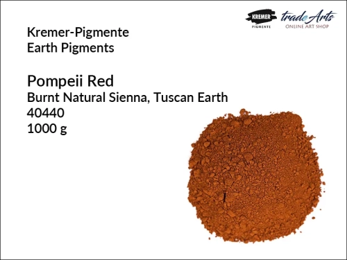 Pigment ziemny róż Pompeii Red Kremer-Pigmente, Kremer-Pigmente - pigment ziemny róż Pompeii Red, pigmenty ziemne, pigmenty naturalne, pigmenty,  pigmenty ziemne czyste, Kremer-Pigmente, tradearts,