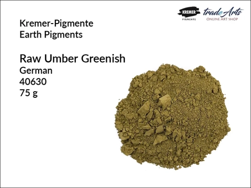 Pigment ziemny umbra zielonkawa niemiecka Kremer-Pigmente, Kremer-Pigmente - pigment ziemny umbra zielonkawa ciemna, pigmenty ziemne, pigmenty naturalne, pigmenty,  pigmenty ziemne czyste, Kremer-Pigmente, tradearts,