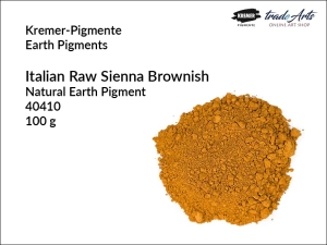 Pigment ziemny ziemia sienieńska naturalna brunatna, włoska Kremer-Pigmente, opak. 100 g