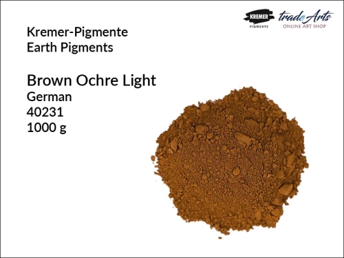 Pigment ziemny ochra brunatna niemiecka Kremer-Pigmente, Kremer-Pigmente - pigment ziemny ochra brunatna niemiecka, pigmenty ziemne, pigmenty naturalne, pigmenty,  pigmenty ziemne czyste, Kremer-Pigmente, tradearts,