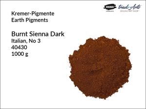 Pigment ziemny siena palona ciemna No. 3 włoska Kremer-Pigmente, opak. 1000 g