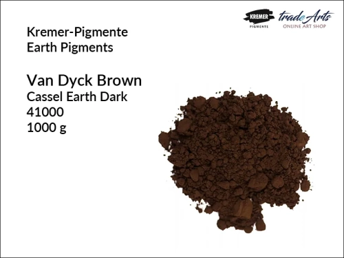 Pigment ziemny brąz Van Dycka Kremer-Pigmente, Kremer-Pigmente - pigment ziemny brąz Van Dycka, pigmenty ziemne, pigmenty naturalne, pigmenty,  pigmenty ziemne czyste, Kremer-Pigmente, tradearts,