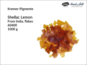 Szelak w listkach typ lemon, żywica szelakowa Kremer-Pigmente, opak. 1000 g