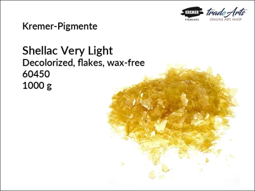 Szelak najjaśniejszy w listkach Kremer-Pigmente, Kremer-Pigmente - szelak najjaśniejszy w listkach, szelak najjaśniejszy Kremer-Pigmente, Kremer-Pigmente Very Light Shellac, szelaki, tradearts,