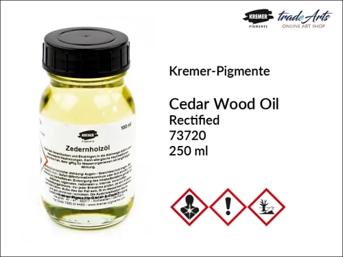 olej cedrowy Kremer Pigmente, Kremer Pigmente - olej cedrowy, olejek cedrowy Kremer Pigmente,  oleje, olejek cedrowy, malarstwo olejne, media olejne, Cedar Wood Oil, tradearts, Kremer Pigmente,