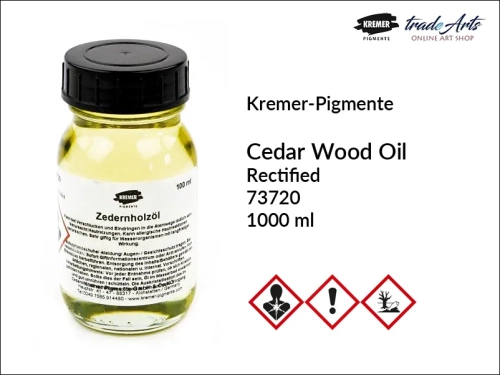 olej cedrowy Kremer Pigmente, Kremer Pigmente - olej cedrowy, olejek cedrowy Kremer Pigmente,  oleje, olejek cedrowy, malarstwo olejne, media olejne, Cedar Wood Oil, tradearts, Kremer Pigmente,