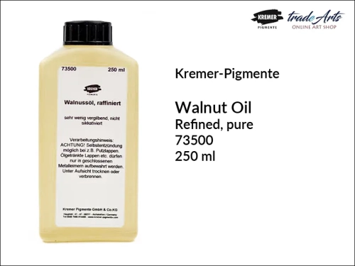 olej orzechowy naturalny Kremer Pigmente, olej orzechowy rafinowany Kremer Pigmente, Kremer Pigmente olej orzechowy naturalny, oleje, olej orzechowy, sykatywa, olej orzechowy rafinowany, tradearts,