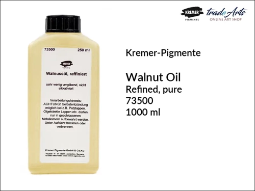 olej orzechowy naturalny Kremer Pigmente, olej orzechowy rafinowany Kremer Pigmente, Kremer Pigmente olej orzechowy naturalny, oleje, olej orzechowy, sykatywa, olej orzechowy rafinowany, tradearts,