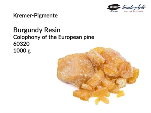 Żywica burgundzka Kremer-Pigmente, Kremer-Pigmente - żywica burgundzka w kawałkach, żywica sosnowa, żywice naturalne, żywica burgundzka, kalafonia sosnowa, tradearts,