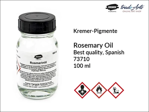 olej z rozmarynu Kremer Pigmente, Kremer Pigmente - olejek z rozmarynu, olejek z rozmarynu, olejki eteryczne, Rosemary Oil, tradearts, Kremer Pigmente,