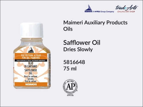 Maimeri Safflower Oil, Maimeri Safflower Oil - olej szafranowy do farb olejnych, olej szafranowy do farb olejnych Maimeri, Maimeri olej szafranowy, farby olejne, malarstwo olejne, farby, oleje, Maimeri,