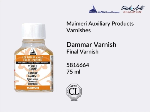 Maimeri Dammer Varnish, Maimeri werniks damarowy w płynie , Maimeri Dammar Varnish - werniks damarowy w płynie, werniks damarowy, damara, farby olejne, farby, malarstwo olejne, media malarskie,  Maimeri,
