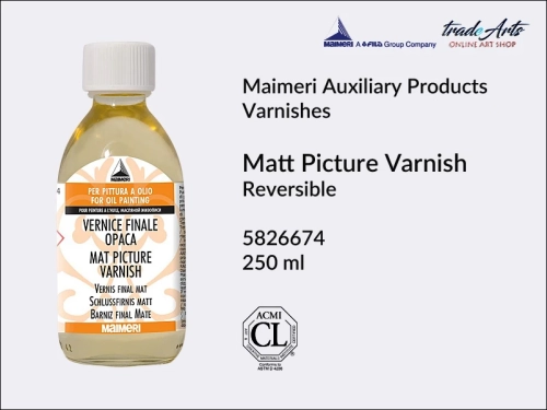 Maimeri Matt Picture Varnish for Oil Colours, werniks końcowy matowy do farb olejnych Maimeri Picture Varnish, Maimeri Picture Varnish - werniks końcowy matowy do farb olejnych,  werniks końcowy Maimeri,
