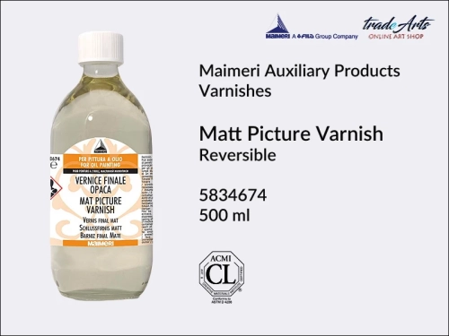Maimeri Matt Picture Varnish for Oil Colours, werniks końcowy matowy do farb olejnych Maimeri Picture Varnish, Maimeri Picture Varnish - werniks końcowy matowy do farb olejnych,  werniks końcowy Maimeri,
