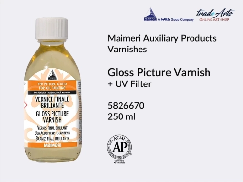 Maimeri Gloss Picture Varnish for Oil Colours, werniks końcowy błyszczący do farb olejnych Maimeri Picture Varnish, Maimeri Picture Varnish - werniks końcowy błyszczący do farb olejnych,  werniks końcowy Maimeri,