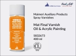 Werniks końcowy uniwersalny matowy w aerozolu Maimeri Matt Final Varnish 673, opak. 400 ml