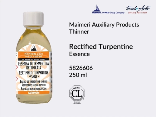Maimeri Rectified Turpentine Essence 606, terpentyna rektyfikowana do farb olejnych Maimeri, Maimeri Rectified Turpentine - olejek terpentynowy rektyfikowany do farb olejnych, olejek terpentynowy, olejek terpentynowy rektyfikowany,