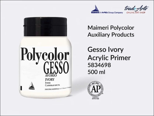 Maimeri Polycolor Gesso Ivory White, gesso Ivory White akrylowe uniwersalne 500 ml Maimeri Polycolor, Maimeri Polycolor - gesso kość słoniowa akrylowe uniwersalne 500 ml, gesso, gesso Ivory White, gesso akrylowe, Maimeri Polycolor gesso,