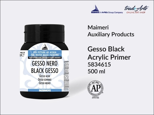 Maimeri Gesso Black 500 ml, Maimeri Gesso Black, gesso czarne akrylowe uniwersalne 500 ml Maimeri, Maimeri - gesso czarne akrylowe uniwersalne 500 ml, gesso, gesso czarne, gesso akrylowe, Maimeri gesso,