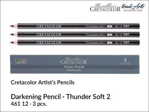 Darkening Pencil Cretacolor, kredka przyciemniająca Darkening Pencil Cretacolor, Cretacolor kredka przyciemniająca Darkening Pencil, kredka Thunder Soft Cretacolor, kredka przyciemniająca miękka Cretacolor, Cretacolor Thunder Soft Pencil,