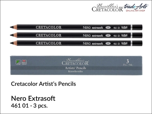 Nero Extra Soft Cretacolor, kredka czarna ekstramiękka Nero Cretacolor, Nero Cretacolor - kredka Nero ekstramiękka, węgiel w ołówku ekstramiękki Nero, Nero, węgiel, szkicowanie, rysowanie, ołówek, kredka Nero Cretacolor,