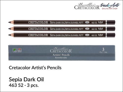 Sepia Dark &amp; Oil Cretacolor, sepia ciemna i tłusta w kredce Cretacolor, Sepia Dark &amp; Oil Cretacolor - sepia w ołówku ciemna i tłusta, sepia w ołówku ciemna i tłusta, sepia ciemna i tłusta w kredce, Cretacolor,