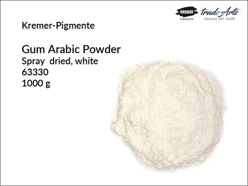 Guma arabska naturalna proszek Kremer-Pigmente, Kremer-Pigmente guma arabska naturalna proszek, guma arabska naturalna, guma arabska jasna, guma arabska proszek, tradearts,
