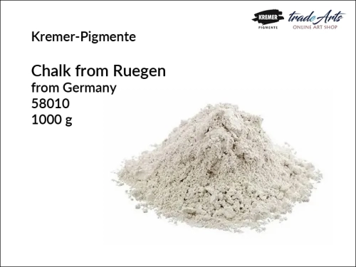 Kreda z Rugii szlamowana Kremer-Pigmente, Kremer-Pigmente kreda z Rugii szlamowana, kreda z Rugii, wypełniacze, kreda, tradearts.