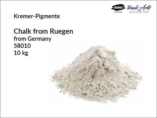 Kreda z Rugii szlamowana Kremer-Pigmente, Kremer-Pigmente kreda z Rugii szlamowana, kreda z Rugii, wypełniacze, kreda, tradearts.