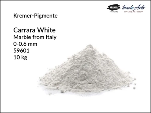 Mączka marmurowa biała Carrara White Kremer-Pigmente, uziarnienie 0-0.6 mm, opak. 10 kg