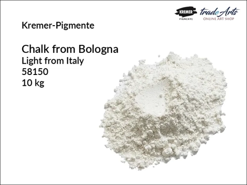 kreda bolońska lekka, kreda bolońska włoska, Chalk from Bologna, wypełniacz, kreda, węglan wapnia,  tradearts,
