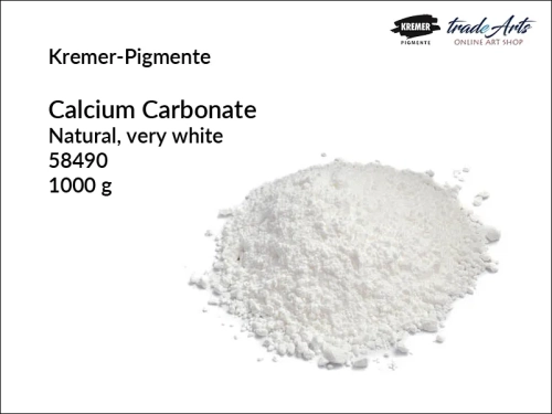 Weglan wapnia naturalny - Kremer-Pigmente, Kremer-Pigmente - węglan wapnia naturalny, gesso, wypełniacze, malarstwo, tradearts,