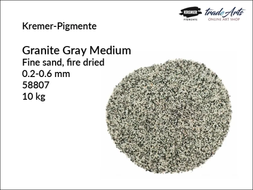 Granit szary w proszku Granite Gray Kremer-Pigmente, Kremer-Pigmente Granite Gray granit szary w proszku, proszek granitowy Granite Gray Kremer-Pigmente, proszek z granitu drobnoziarnisty, piasek z granitu, tradearts,