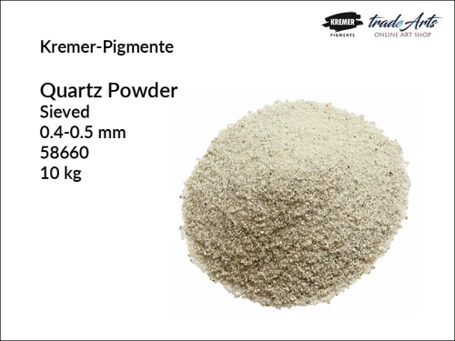Piasek kwarcowy Kremer-Pigmente, Kremer-Pigmente piasek kwarcowy, pył kwarcowy, mączka kwarcowa, kwarc, piasek kwarcowy, Kremer-Pigmente, tradearts,