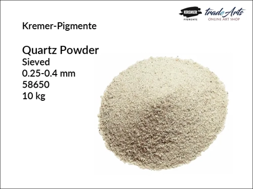 Piasek kwarcowy Kremer-Pigmente, Kremer-Pigmente piasek kwarcowy, pył kwarcowy, mączka kwarcowa, kwarc, piasek kwarcowy, Kremer-Pigmente, tradearts,