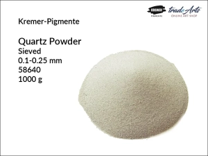 Mączka kwarcowa, piasek kwarcowy Quartz Powder Kremer-Pigmente, uziarnienie: 0.1-0.25 mm, opak. 1000 g 