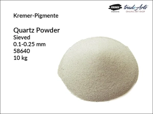 Mączka kwarcowa, piasek kwarcowy Quartz Powder Kremer-Pigmente, uziarnienie: 0.1-0.25 mm, opak. 10 kg