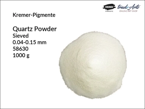 Mączka kwarcowa, proszek kwarcowy Quartz Powder Kremer-Pigmente, uziarnienie: 0.04-0.15 mm, opak. 1000 g