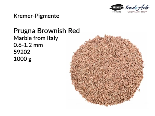 Mączka marmurowa Prugna Kremer-Pigmente, Kremer-Pigmente Prugna mączka marmurowa brunatno-czerwona, mączka marmurowa kolorowa Prugna,  mączka marmurowa, Kremer-Pigmente,