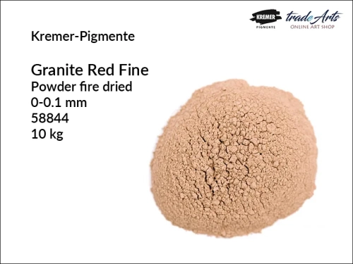 Granit czerwony w proszku Granite Red Kremer-Pigmente, Kremer-Pigmente Granite Red granit czerwony w proszku, proszek granitowy Granite Red Kremer-Pigmente, proszek z granitu drobnoziarnisty, piasek z granitu, tradearts,