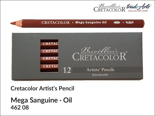 Mega Artist Pencil Cretacolor, Mega Sanguine Oil Cretacolor, sangwina artystyczna tłusta Mega Cretacolor, kredki artystyczne Cretacolor, Cretacolor Mega sangwina artystyczna tłusta, sangwina tłusta, kredka artystyczna, Cretacolor,